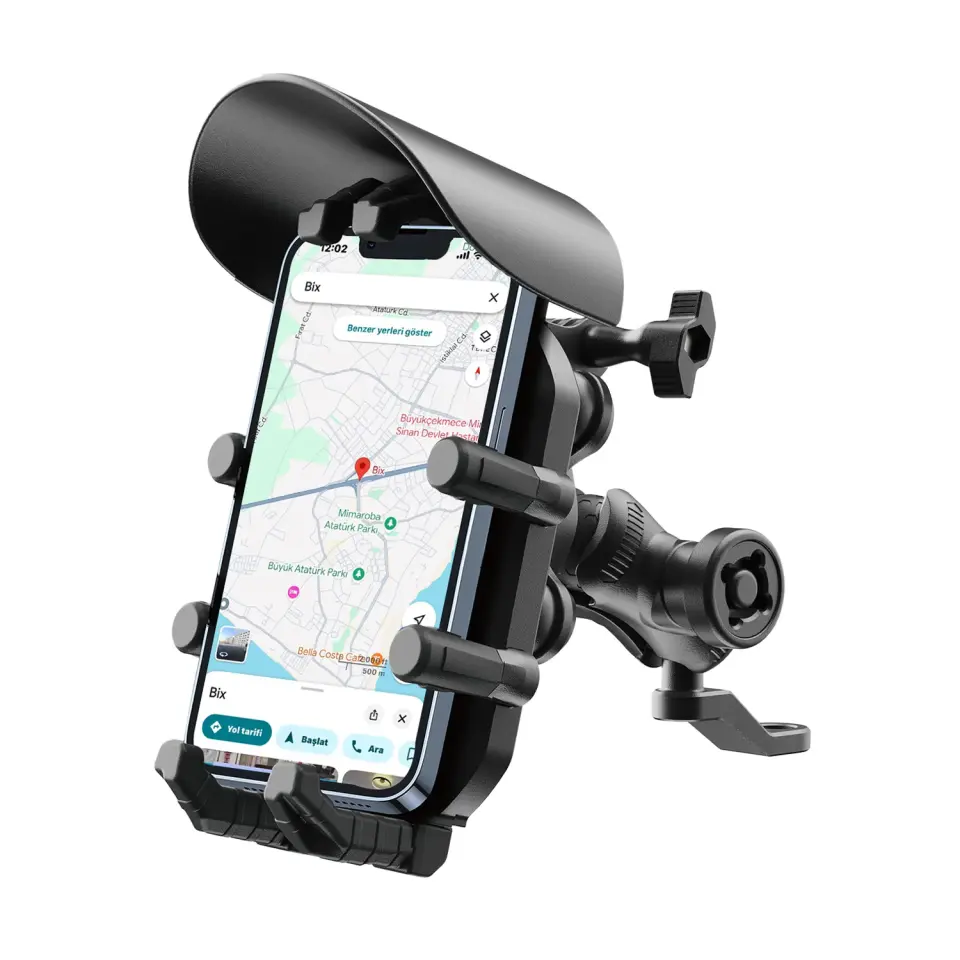 Güneş Korumalı Ayna Bağlantılı Telefon Tutucu