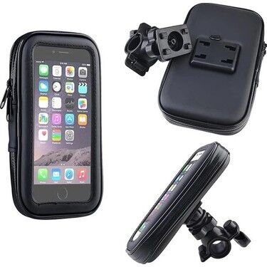 Monero Motosiklet Telefon Tutucu Xxl- Su Geçirmez - Ayna Bağlantılı (170 x 90)