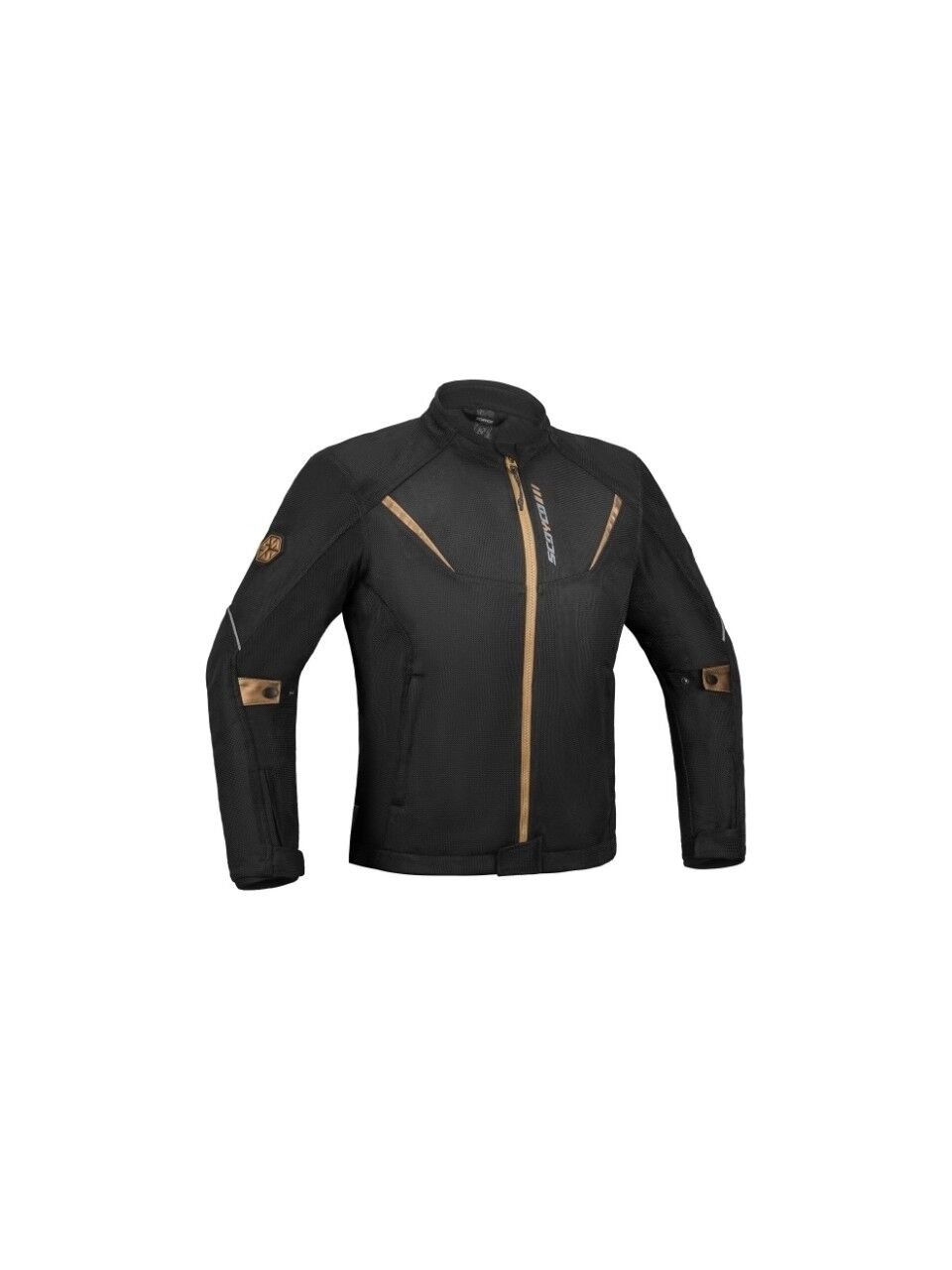 SCOYCO JK194 YAZLIK FİLELİ MOTOSİKLET MONTU SİYAH/GOLD