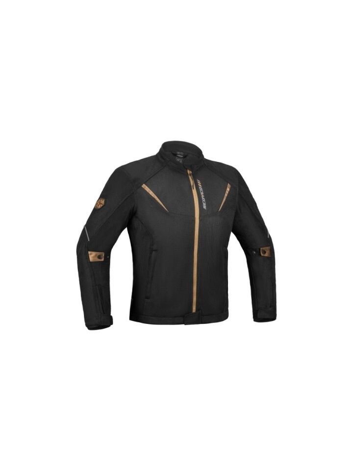 SCOYCO JK194 YAZLIK FİLELİ MOTOSİKLET MONTU SİYAH/GOLD