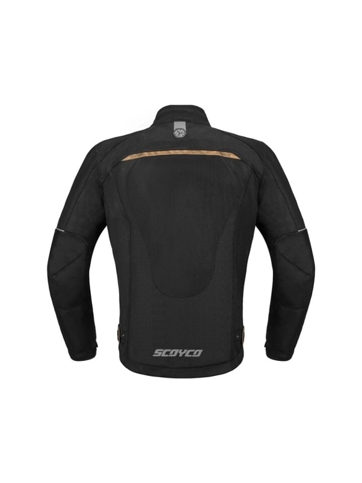 SCOYCO JK194 YAZLIK FİLELİ MOTOSİKLET MONTU SİYAH/GOLD