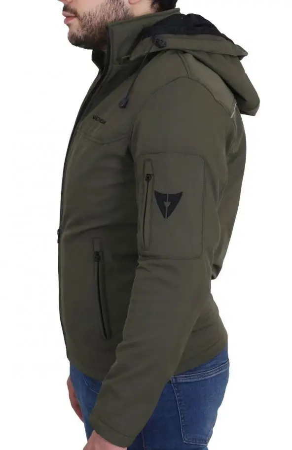 Venom Jaws Kapşonlu/Korumalı Softshell Mont