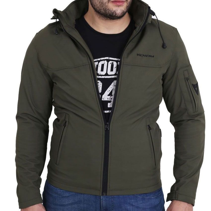 Venom Jaws Kapşonlu/Korumalı Softshell Mont