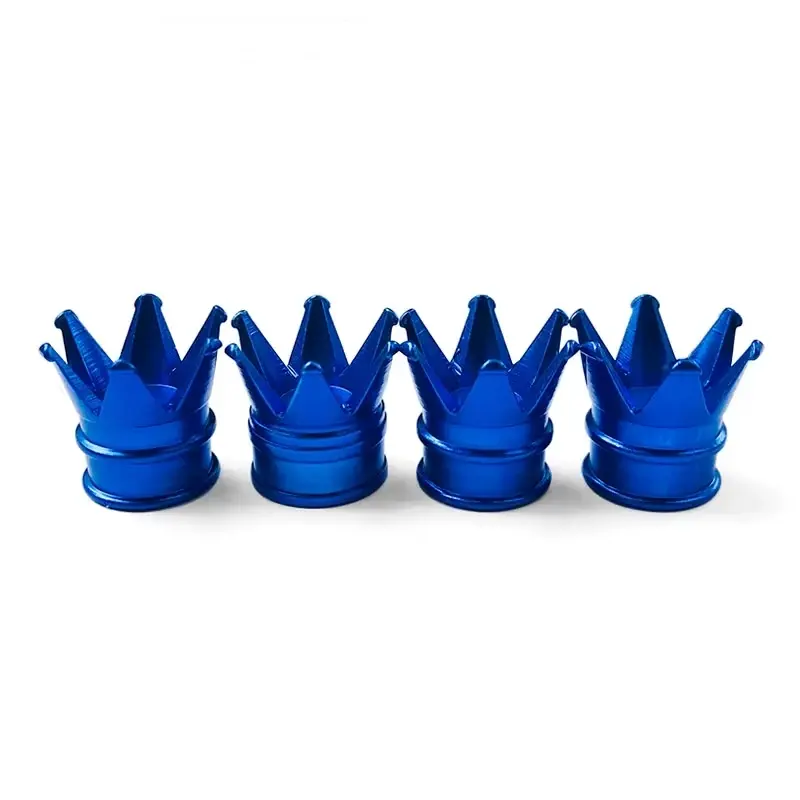 Kral Tacı Alüminyum Sibop Kapağı 4'lü Mavi