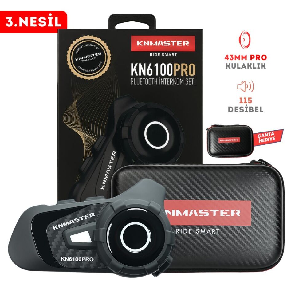 KN6100 Motosiklet Kask İnterkom Bluetooth Intercom