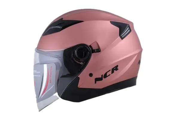 KASK ÇENESİZ VİZÖRLÜ NCR 708 ECE BELGELİ ROSE GOLD