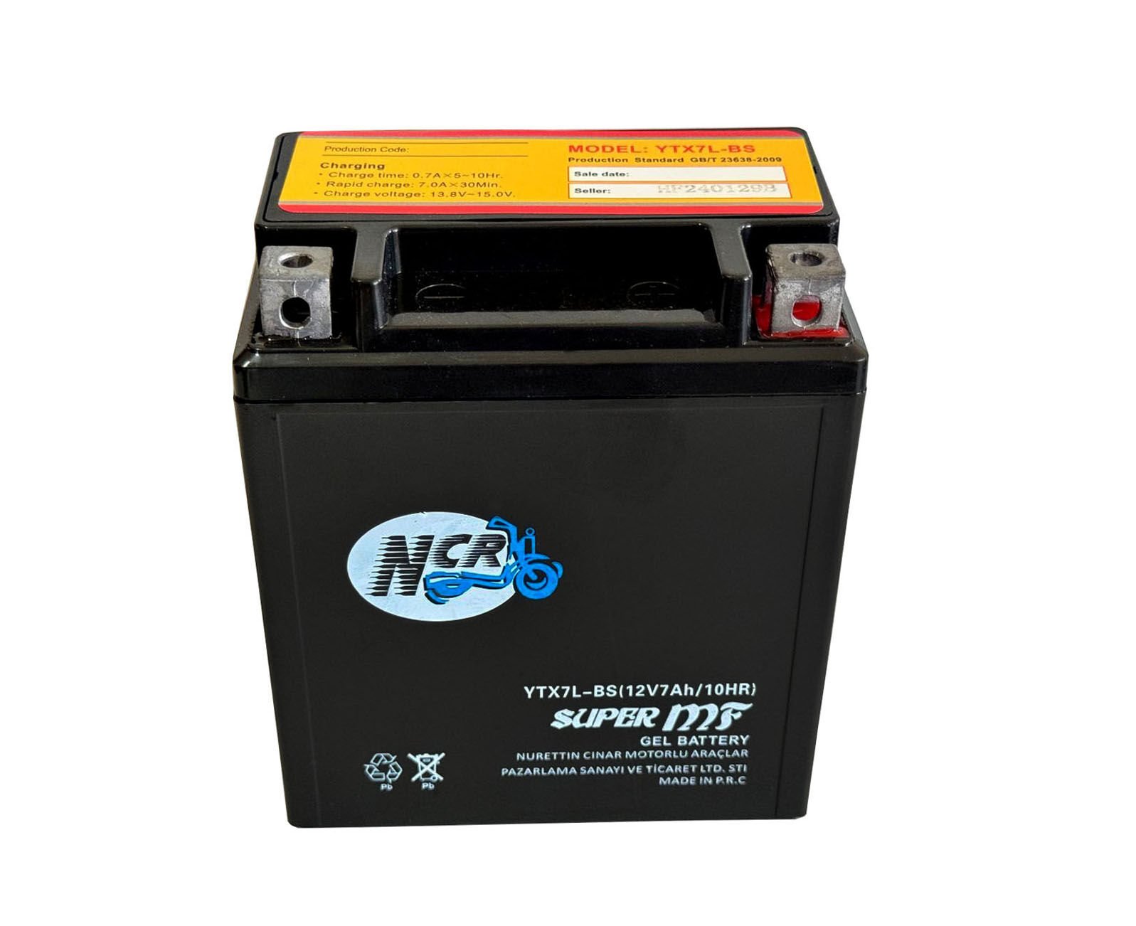 YTX5L-BS 12V5Ah/10HR Motosiklet Aküsü Jelli Dik (12-5 Dik Akü)