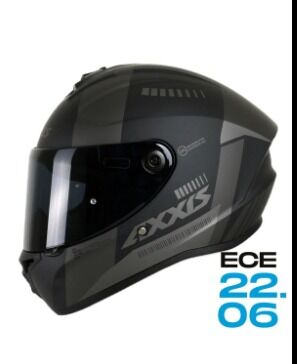 AXXIS Siyah - Füme Motosiklet Kaskı ( Vizör Hediyeli )