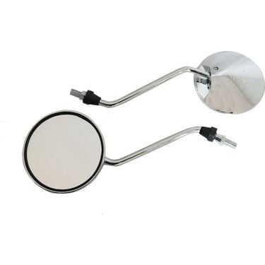 MOTOSİKLET AYNASI YUVARLAK NİKEL 10MM