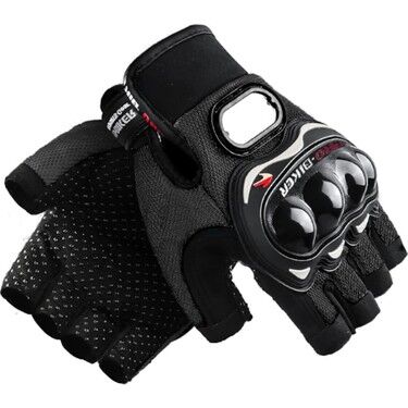 Probiker Eldiven Yarım Motosiklet Eldiveni Korumalı