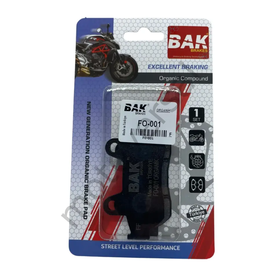 BAK BRAKES FO-01 Organik Fren Balata Seti (ÖN)