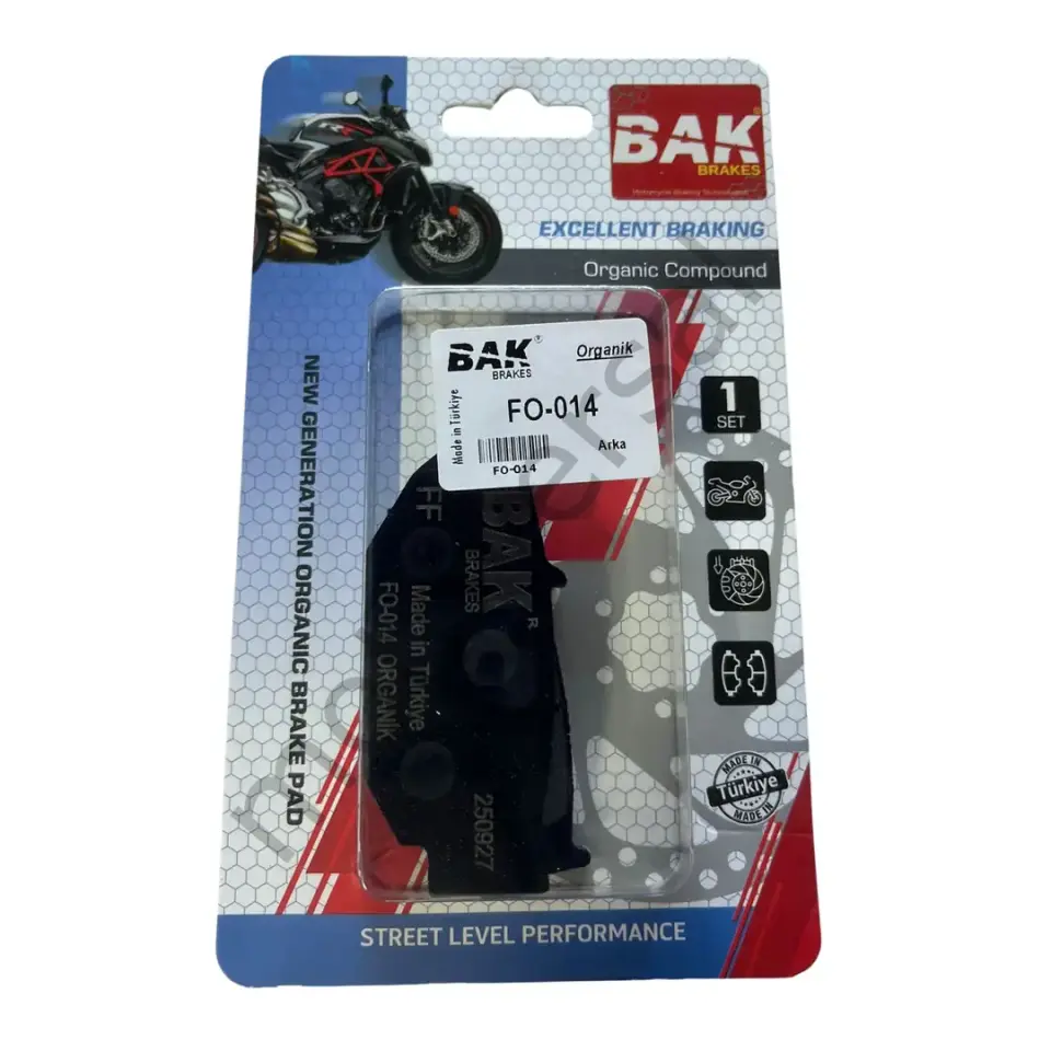 BAK BRAKES FO-014 Organik Fren Balata Seti