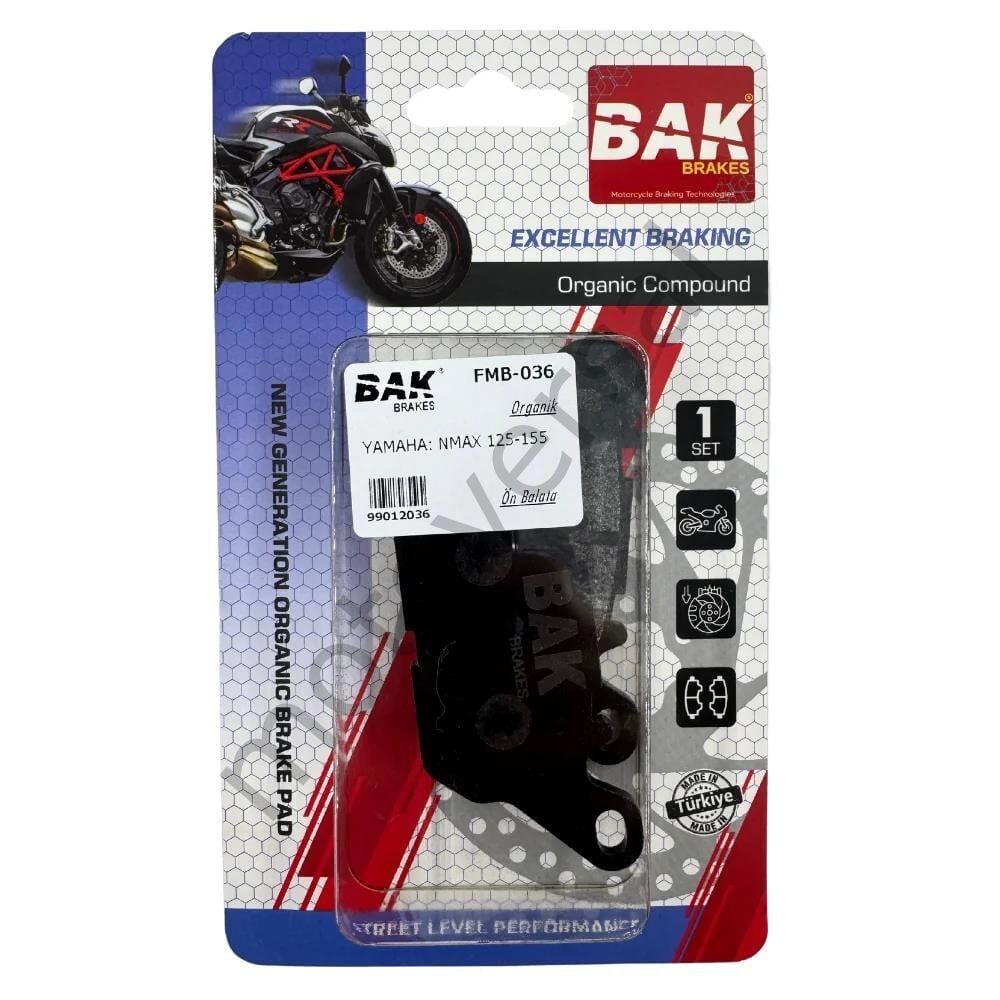 BAK BRAKES FO-036 Organik Fren Balata Seti (ÖN)