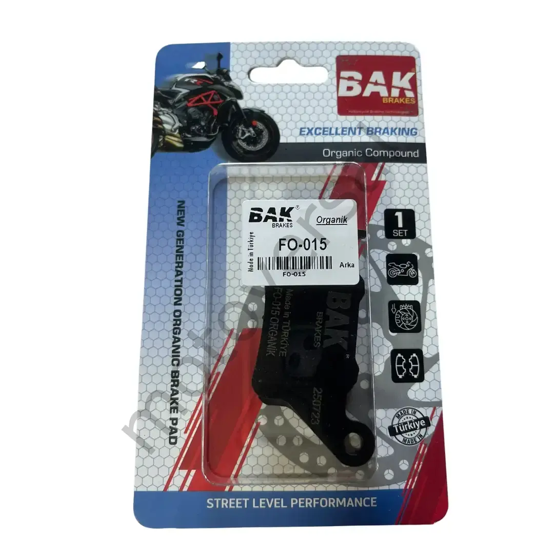 BAK BRAKES FO-015 Organik Fren Balata Seti (ARKA)