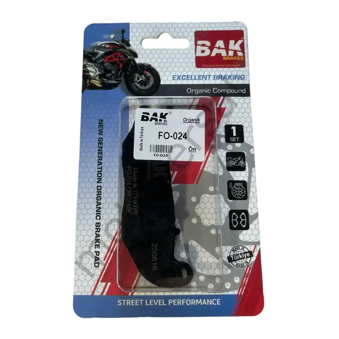 BAK BRAKES FO-024 Organik Fren Balata Seti (ÖN)