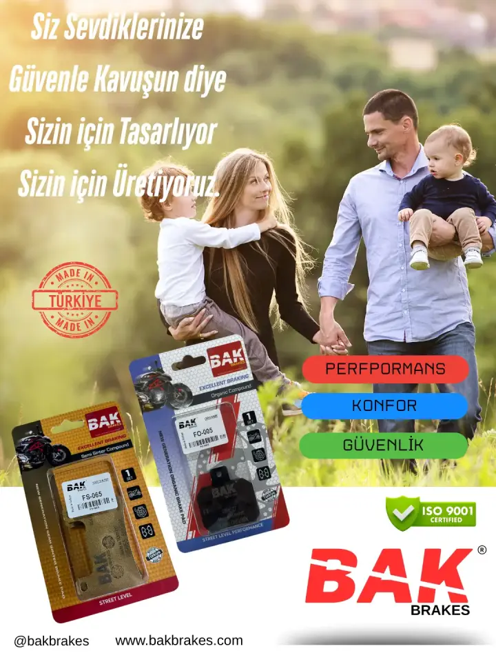 BAK BRAKES FO-06 Organik Fren Balata Seti (ÖN)