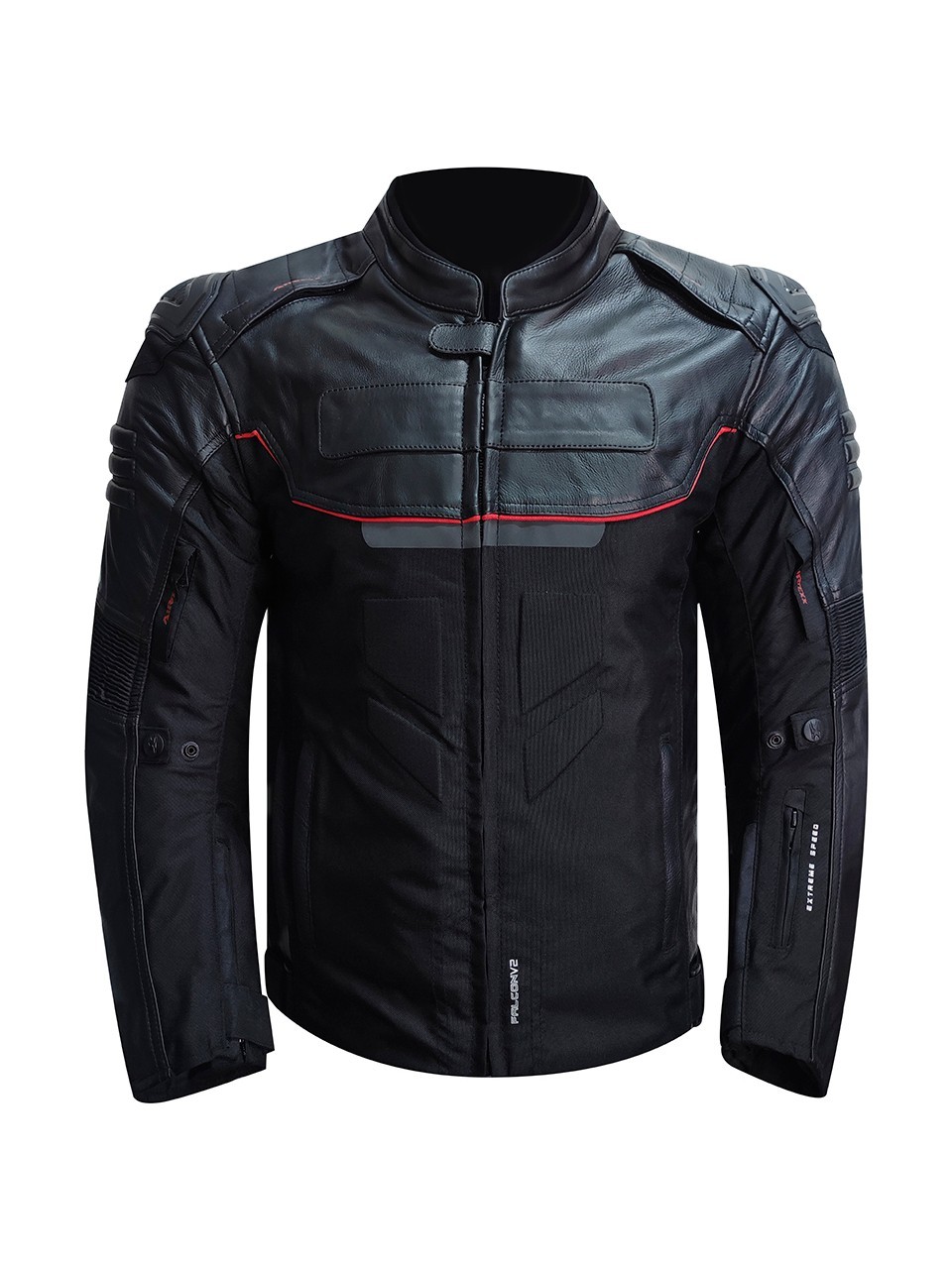 Prosev Falcon Leather Erkek Dört Mevsim Motosiklet Mont Siyah Prosev Falcon Leather Erkek Dört Mevsim Motosiklet Mont Siyah